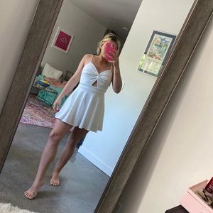 White flare dress/romper